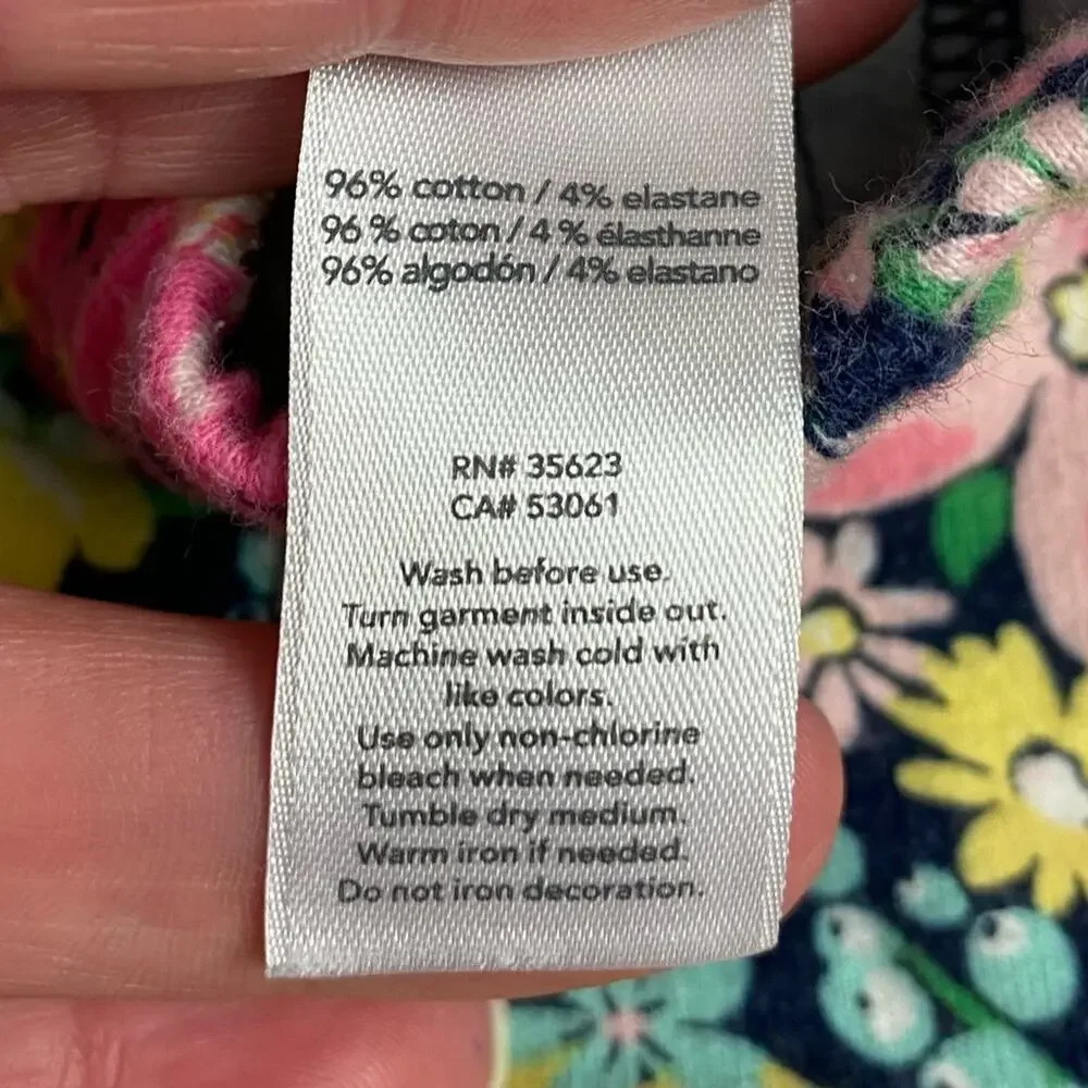 Carters Floral Pull on Pants Size 6